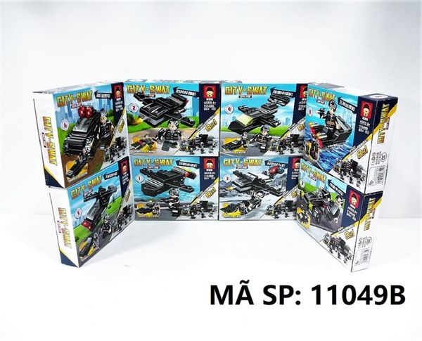  11049B ( TÍNH CÁI ) HỘP LOGO RÁP XE, MÁY BAY, TÀU CS HỘP 8C City-Swat (TÍNH CÁI) 