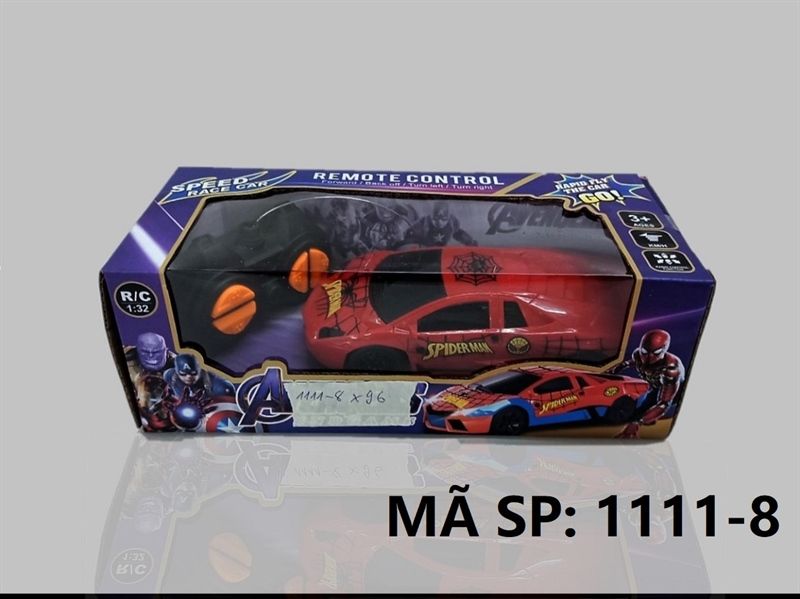  1111-8 HỘP XE HƠI LAMBORGHINI NHỆN ĐK 7 Đ.TÁC, KHÔNG SẠC TL 1:32 Avengers 