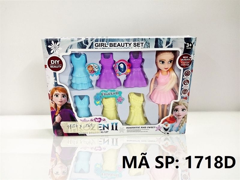  1718D HỘP BABY KHUÔN 1C + 6C ĐẦM Frozen II 