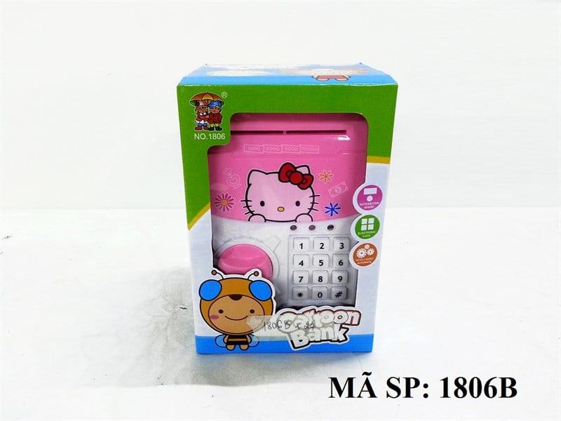  1806B HỘP MÁY RÚT TIỀN ATM MÈO KITTY PIN /0 