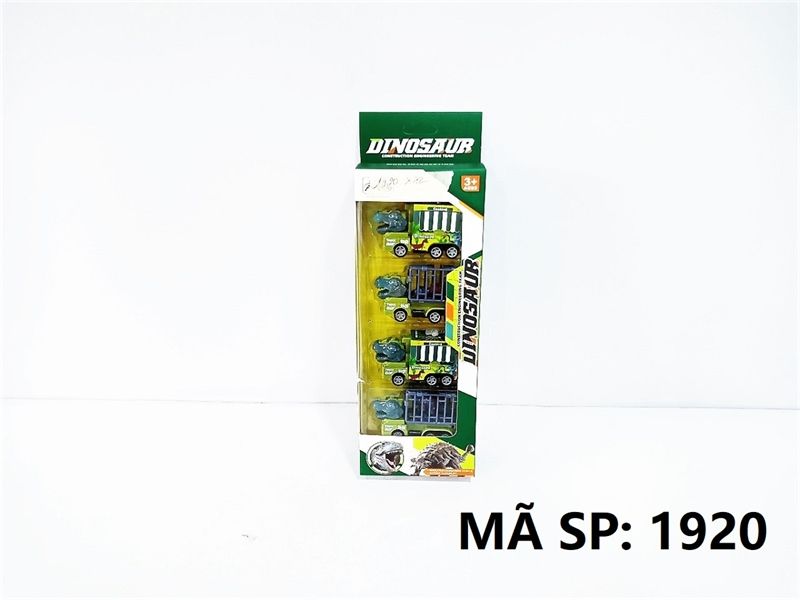  1920 HỘP XE CT TRỚN 4C ĐẦU KHỦNG LONG CHỞ THÚ KHỦNG LONG Dinosaur 