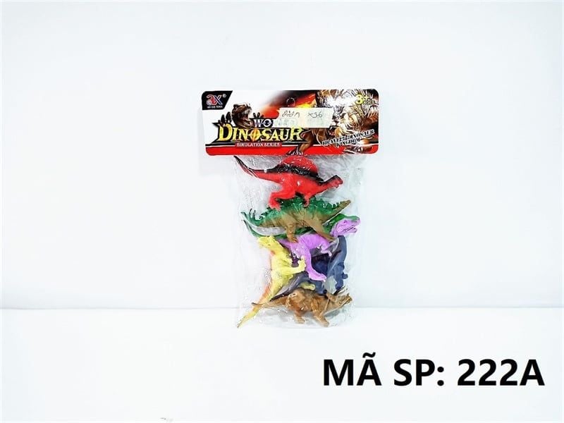  222A TÚI THÚ KHỦNG LONG 6C ĐỦ MẪU (PVC) World Dinosaur 