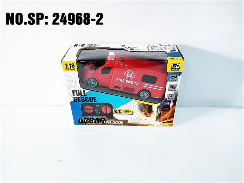  24968-2 HỘP XE CỨU HỎA ĐK 7 Đ.TÁC, KHÔNG SẠC, TL 1:18 Full Rescue 