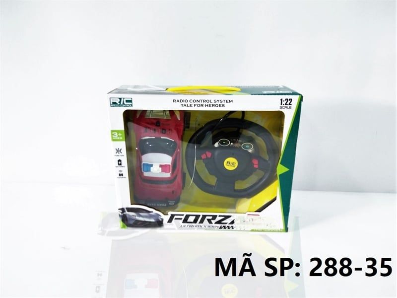  288-35 HỘP XE HƠI CS ĐK 7 Đ.TÁC, CÓ SẠC, VÔ LĂNG TL 1:22 Forzaz Ultramodern 288-31 đến 288-40 