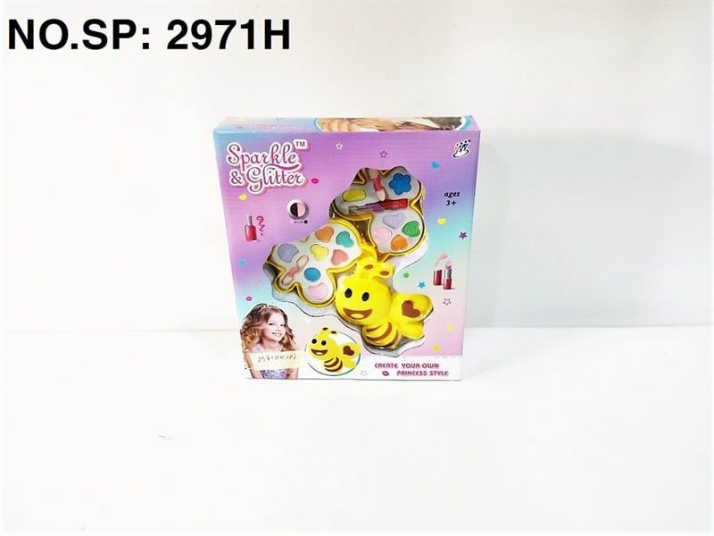  2971H HỘP PHẤN TRANG ĐIỂM CON ONG 2 TẦNG Sparkle & Glitter 