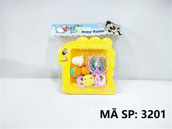  3201 TÚI KHÂY CỪU LẮC TREO NÔI 9C (PVC) Baby Rattle 3200 
