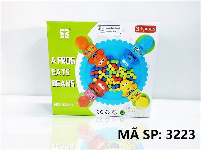  3223 HỘP TRÒ CHƠI ẾCH 4C ĂN KẸO (Frogs eat beans) 