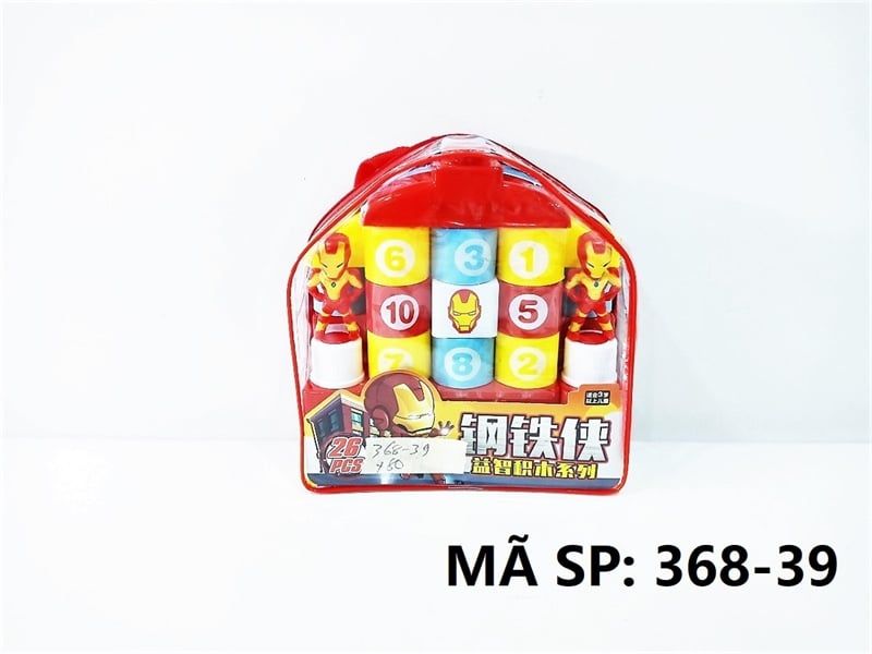  368-39 TÚI RÁP BALO NHÀ + 2C SN IRON MAN 26 MIẾNG 