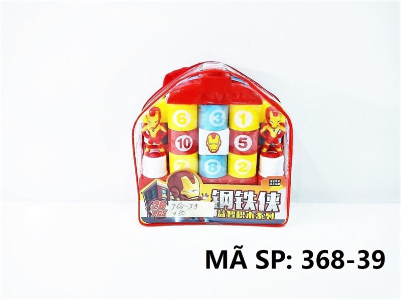  368-39 TÚI RÁP BALO NHÀ + 2C SN IRON MAN 26 MIẾNG 