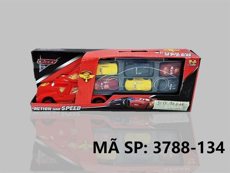  3788-134 HỘP XE CONTAINER TRỚN CHỞ 6C XE HƠI CAR Action And Speed 