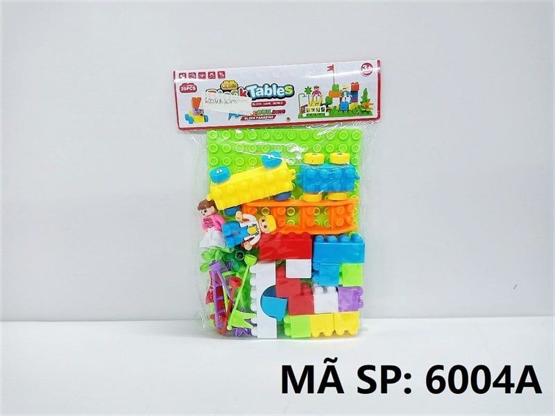  6004A TÚI RÁP KHU VUI CHƠI 35 MIẾNG (PVC) Block Tables 