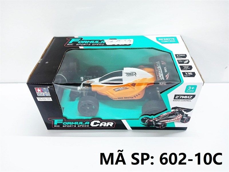  602-10C HỘP XE ĐUA ĐK 7 Đ.TÁC, CẦN GẠT XOAY, CÓ SẠC TL 1:16 Formula Car 602-10A, 602-10B, 602-10C 