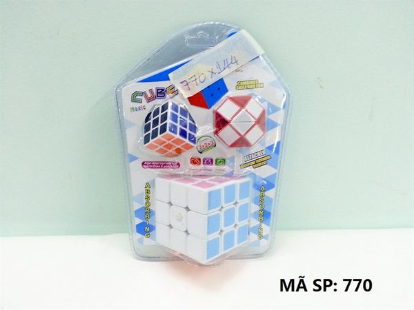  770 VĨ RUBIC 3C 3X3 (1 LỚN. 1 NHỎ, 1 TRÒN) 