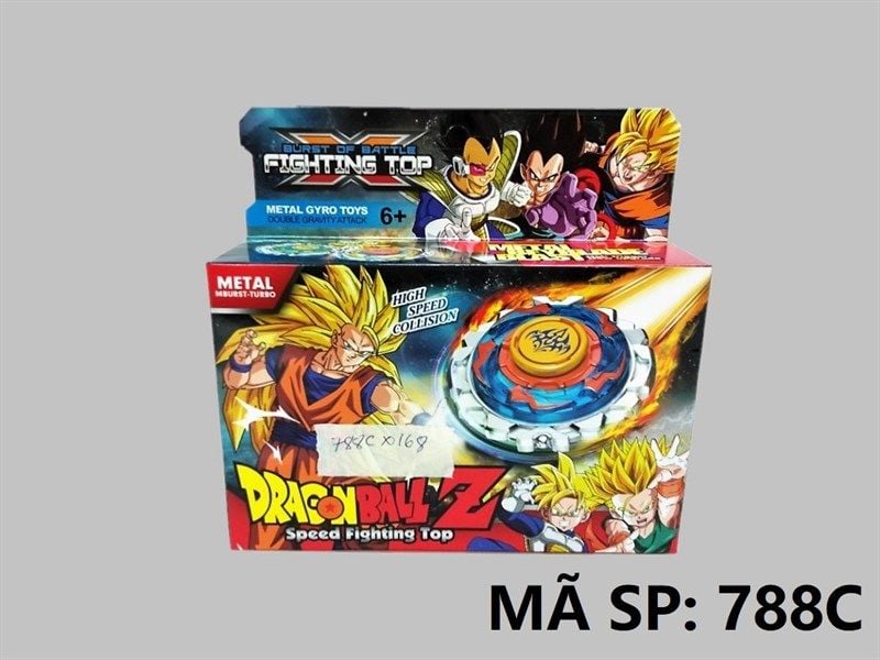  788C HỘP CON QUAY SẮT 1C + TAY CẦM DÂY RÚT Dragon Ball 788A, 788B , 788C 