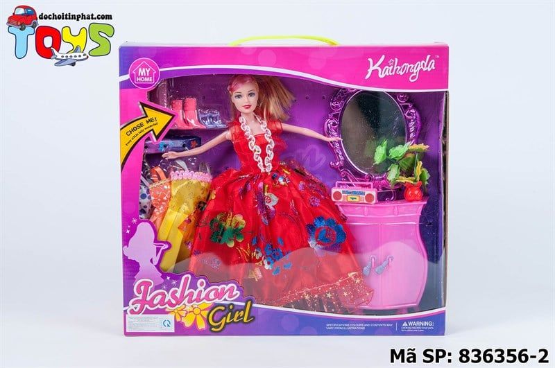  836356-2 HỘP BABY 1C 3 ÁO TỦ TRANG ĐIỂM + KIẾNG 