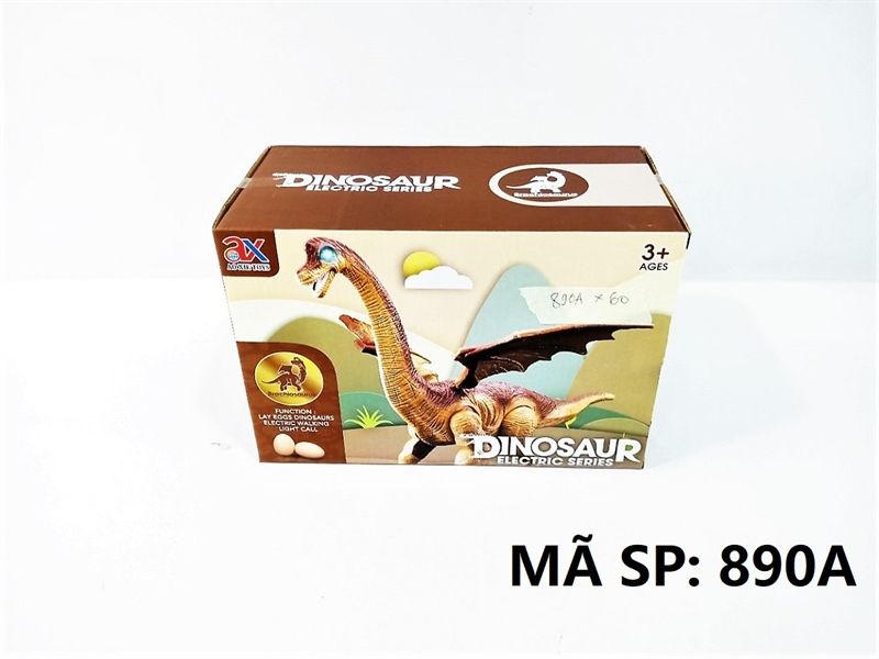  890A HỘP KHỦNG LONG PIN CỔ DÀI ĐẺ TRỨNG Dinosaur Electric Series 