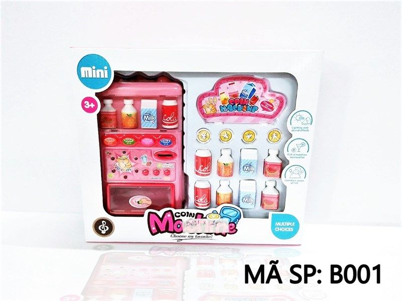  B001 HỘP MÁY BÁN NƯỚC NGỌT TỰ ĐỘNG PIN NHẠC ĐÈN Coin Machine B-001 