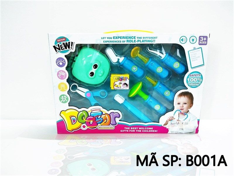  B001A HỘP BÁC SĨ NHA KHOA RĂNG, BÀN CHẢI Doctor 