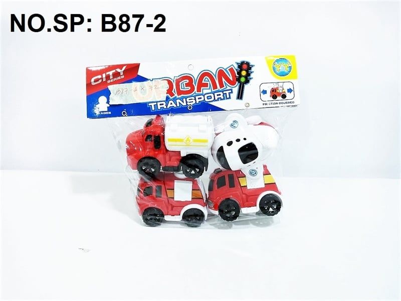 B87-2 TÚI XE CT CỨU HỎA TRỚN 4C ĐỦ MẪU (BỒN, THANG, MÁY BAY) (PVC) URBAN A87-1-2, B87-1-2, C87-1-2, D87-1-2, E87-1-2 