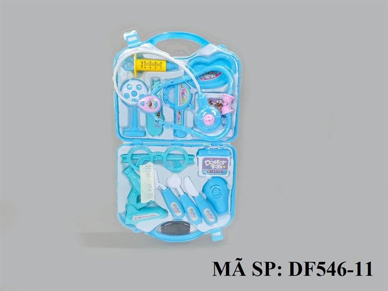  DF546-11 VĨ ÉP VALI BÁC SĨ TAI NGHE + MẮT KIẾNG+ THAU+ KÍNH HIỂN VI+ VALI THUỐC 