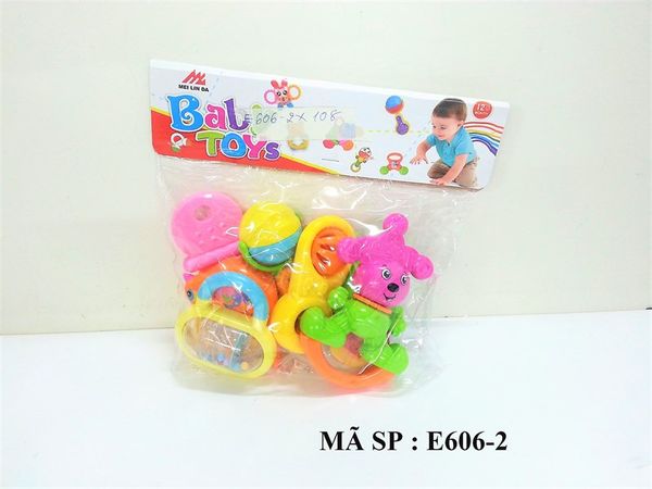  E606-2 TÚI LẮC TREO NÔI 9 MÓN (CHIM, LẮC) PVC 