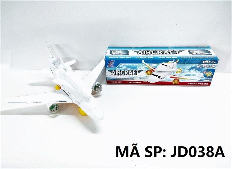  JD038A HỘP MÁY BAY RÁP CÁNH CHỞ MÁY BAY PIN NHẠC ĐÈN (AIRCRAFT) 