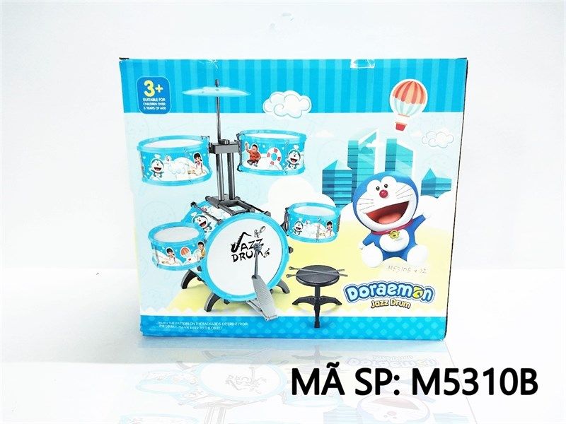  M5310B HỘP TRỐNG ĐÁNH 5 CÁI, CHẬP CHENG, GHẾ DOREMON 