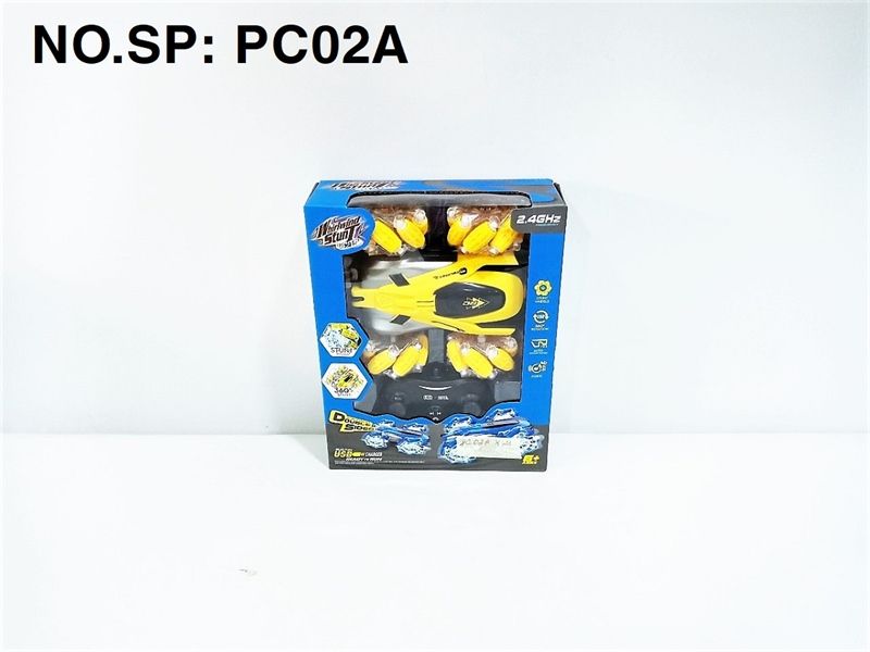  PC02A HỘP XE ĐK LỘN XOAY 360 ĐỘ, BÁNH ĐÈN, CÓ SẠC WHIRLWIND STUNT 