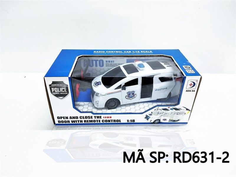  RD631-2 HỘP XE HƠI CS ĐK 7 Đ.TÁC MỞ CỬA, KHÔNG SẠC TL 1:18 