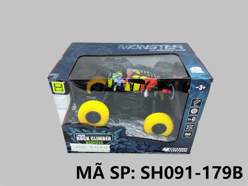  SH091-179B HỘP XE HƠI ĐỊA HÌNH ĐK 7 Đ. TÁC, CÓ SẠC TL 1:20 Rock Climber 