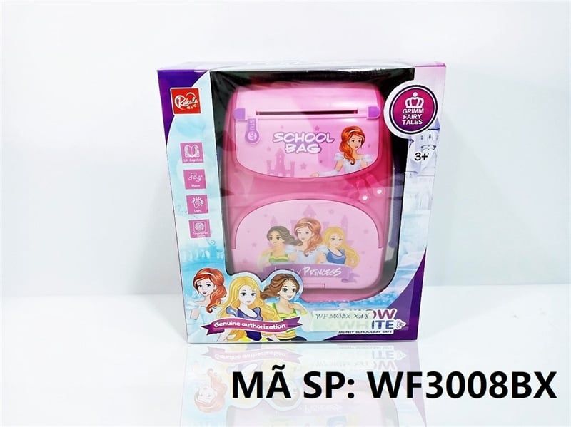  WF3008BX HỘP MÁY RÚT TIỀN AMT BALO CÔNG CHÚA PIN NHẠC ĐÈN VÂN TAY (KÉT SẮT) 