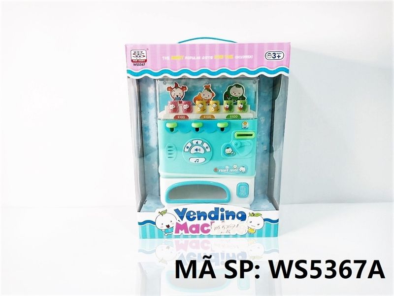  WS5367A HỘP MÁY BÁN NƯỚC NGỌT TỰ ĐỘNG PIN NHẠC ĐÈN Vending Machine 