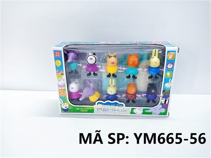  YM665-56 HỘP CHUỘT, VOI, THỎ 10C Paradise 