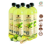  Combo 05 Nước lau sàn sả chanh thiên nhiên, nước lau sàn gỗ, đuổi muỗi, khử mùi, diệt khuẩn, an toàn cho trẻ nhỏ Bình Lam Natural 1000ml 