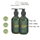  Combo 02 Dầu xả thảo dược kích mọc tóc, ngăn rụng tóc, phục hồi, dưỡng tóc suông mượt, chắc khoẻ Opono Natural 260ml 