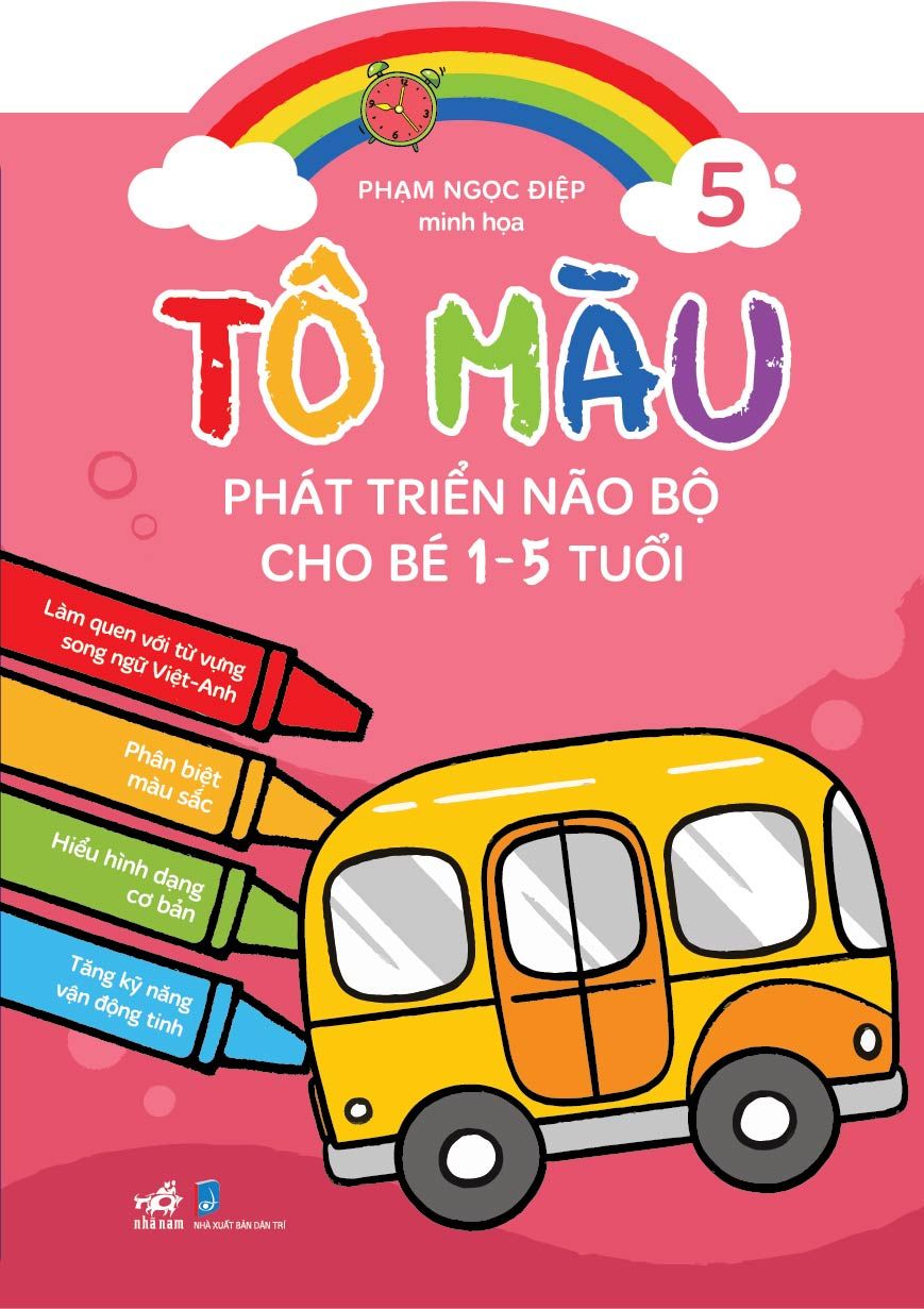 Tô Màu Phát Triển Não Bộ Cho Bé 1-5 Tuổi Tập 5 – Nhã Nam