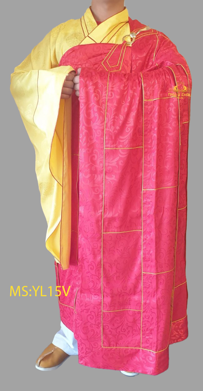 Pháp Phục y 13 ĐIỀU VIỀN  - Y Lụa Viền - Trang Phục Cho Sư Thầy Lễ Chẩn Tế