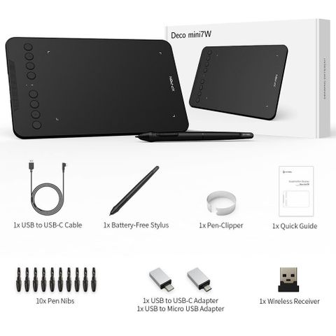  Bảng Vẽ Điện Tử XP-Pen Deco Mini7W Android Wireless Hỗ Trợ Cảm Ứng Nghiêng 