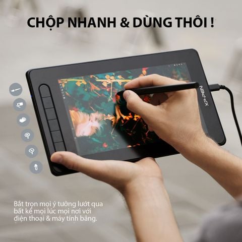  BẢNG VẼ MÀN HÌNH XP-PEN ARTIST 10 GEN 2 CHIP X3 ANDROID 120% SRGB CẢM ỨNG NGHIÊNG 