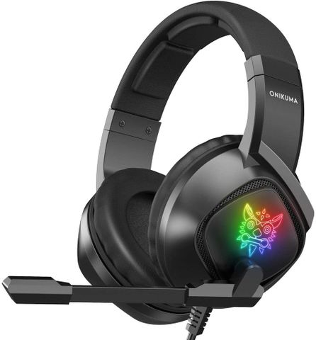  Tai Nghe Chơi Game Chuyên Nghiệp Onikuma K19 Có Đèn Led Rgb - Black 