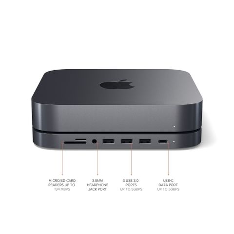  Đế kiêm Hub chuyển đổi Satechi 7in1 cho Mac Mini – ST-ABHF 