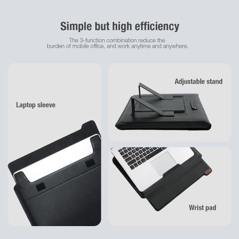  Túi Chống Sốc Nillkin Versatile Laptop Sleeve Cho Macbook 13-16 Inch / Túi Laptop Da Cao Cấp - Chính Hãng Nillkin 