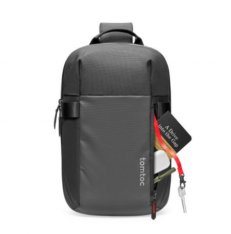  TÚI ĐEO CHÉO TOMTOC EXPLORER SLING BAG- BLACK (14 INCH) 