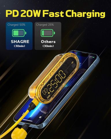  Pin sạc dự phòng kiêm đồng hồ SHARGEEK CAPSULE GRAVITY 5000mAh 20W 