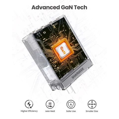  Bộ Sạc Shageek 100W Pro GaN ( Vàng ) - HÀNG CHÍNH HÃNG 