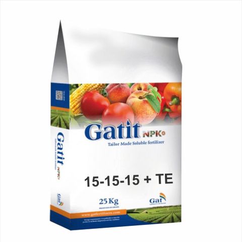  Phân bón hòa tan dòng cân đối GATIT NPK 15-15-15 + TE (Gatit S) 