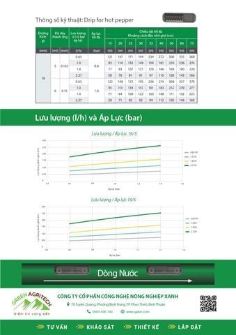  Dây tưới nhỏ giọt cho ớt cay 