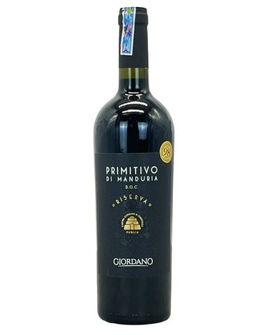  Rượu vang đỏ Ý Giordano Di Manduria Primitvo 98 