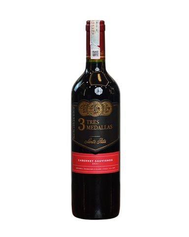  Rượu vang đỏ Chile Santa Rita 3 Tres Medallas Cabernet Sauvignon 2021 trên 5% ABV* 