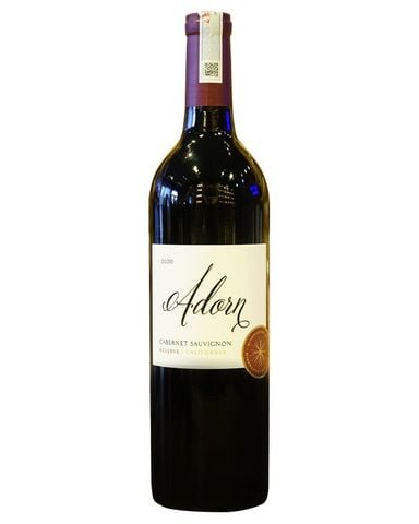  Rượu vang đỏ Mỹ Adorn Cabernet Sauvignon Reserve California trên 5% ABV* 